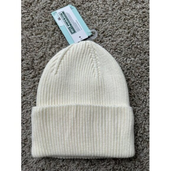 DSG womens ribbed oat milk beanie headgear OSFM Winter Hat - Picture 2 of 7